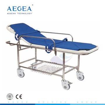 AG-HS013 Metal frame surgical delivery ABS bed platform hospital emergency stretcher for patients